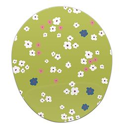 Bonamaison, Alfombrilla de ratón ergonómica con reposamuñecas, impresión Digital, antitendón, Antideslizante, para Oficina y hogar, tamaño: 20 x 23 cm