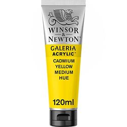 Winsor & Newton - Tinta acrílica, 120 ml, amarelo (Cadmium Yellow Medium Hue)
