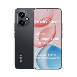 HONOR 400 Smartphone, 5G Mobile Phone, 200MP AI Super Zoom Camera,6.55 inch,8GB+256GB, 5000nits Ultra Bright Display,5-stars Drop resistance,Dual SIM,Android 15,Black