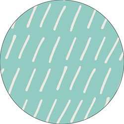 Bonateks, Round Digital Printed Mouse Pad, Non-Slip Base, for Office and Home, Diameter:22cm