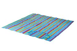 Bo-Camp - Tapis de plage - Bleu - 180x180 cm