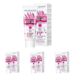 Naturaverde | BIO - Dentifricio ECO BIO Sensitive con Estratto di Echinacea e Fico d'India, per Denti e Gengive Sensibili, 0% Fluoro, 75ml (Confezione da 4)