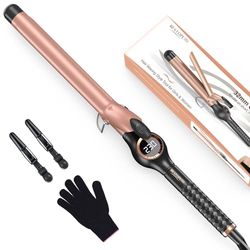 BESTOPE PRO 25mm Boucleur a Cheveux, Boucleur a Cheveux pour boucles larges, multi-températures sélectionnables, Boucleur Prolongé, Fer a Boucler à chauffage rapide, Boucleur avec grand écran LCD