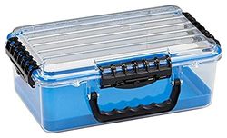 Plano Guide Series Waterproof Case 3700, Storage Box, Storage Trunks, Camping & Army Storage Trunks, Home Safe, Unisex, Blue / Clear