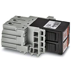 PHOENIX CONTACT VAL-MS-T1/T2 48/12.5/2+0/1U/FM universell plug-in blixt/varistorbaserad överspänningsledare för 48 V likströmsapplikationer med jordad backledare (positiv pol)