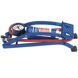Draper 14172 Pompe à pied avec manomètre, Bleu