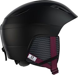 Salomon, Casco de esquí y snowboard para pistas para mujer, Interior de espuma EPS 4D, Talla S, Circunferencia 53-56 cm, PEARL², Negro, L39914600