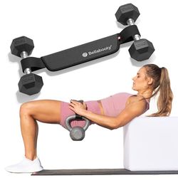 Bellabooty Oefening heupstuwgordel, gemakkelijk te gebruiken met halters, kettlebells of platen, antislip vulling die je heupen beschermt voor de sportschool, thuistraining of onderweg