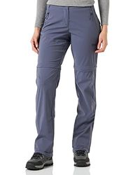 Jack Wolfskin Glastal Zip Away Pantaloni W, Trekking Donna, Delfino, 36