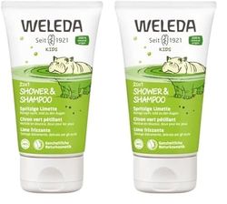 Weleda Lively Lime Kids 2 In 1 Shampoo and Body Wash, 150 ml (Pack of 2)