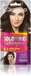 Cameleo - Coloring Shampoo - Coffee Brown - Quick and Easy Color Refreshing - Washable Coloring - Tone In Tone - 40ml