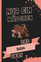 Nur Ein Mädchen Das Schildkröte Liebt: Personalisiertes Tier-Notizbuch, liniertes Schildkröte-Notizbuch, Geschenk für Schildkröte-Liebhaber