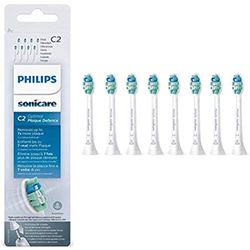 Philips Sonicare HX9024/10 Pack têtes de brosse contre la plaque Optimal Plaque Defense C2 avec BrushSync (X8)