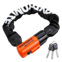 Kryptonite (000792) anti-roubo mini corrente integrada (10 x 550 mm) cadeado, qualidade, Kabelschloss Evolution Série 4 Integrated Chain 1055, Schwarz, 3500319