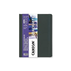 CANSON Graduate Book Schetsboek, fijne korrel, 200 g/m², sketchbook hardcover, 21,6 x 27,9 cm, wit, 72 vellen