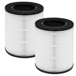 Ulrempart Lot de 2 filtres de rechange compatibles avec purificateur d'air Homedics modèle AP-T20, AP-T20WT, pièce AP-T20FL | Blanc