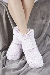 Warmies Chaussons bottines guimauve rose