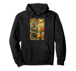 Robot Making Pancakes Artwork Pullover Hoodie