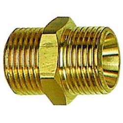 Raccordo filettato doppio, cilindrico, G 2 1/2 a, G 3 a, SW 89, ottone