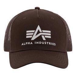 Alpha Industries Basic Trucker Casquette Trucker pour Hommes Hunter Brown