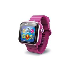 VTech - KidiZoom SmartWatch Max Rose Framboise, Montre Digitale Enfant, Photo, Selfie, Vidéo, Écran Tactile Horizontal, Jouet High-Tech, Cadeau Enfant et Ado de 5 Ans à 14 Ans - Contenu en Français