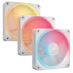 Watio Wave Ventilador auxiliar - ventilador de 120 mm, triple pack, con RGB, compatible con iCue, silencioso y eficiente, ideal para mejorar la circulación de aire en sistemas de PC.* *