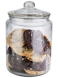 Vaso di stoccaggio APS "Classic" - Vaso di stoccaggio in vetro di alta qualità con capacità di 6,0 litri - la vostra merce rimane fresca grazie al coperchio in vetro con guarnizione, vaso di stoccaggio