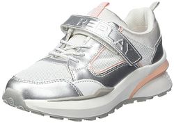 Replay Athena JR-4 Sneaker, 050 zilver, 35 EU, 050 Silver, 35 EU