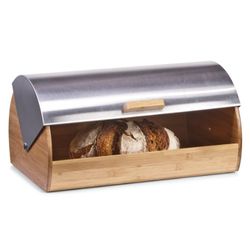 Zeller Brotkasten Panera, Acero Inoxidable, Multicolor