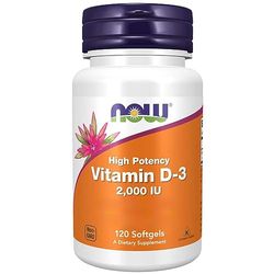 Now Foods, Vitamin D3 Depot, 2000 IU, Tous les 2 Jours 1 Capsule, Cholécalciférol, Haute Dosé, 120 Capsules molles, Testé en Laboratoire, Sans Soja, Sans Gluten, Sans OGM