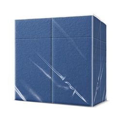 PAW - Airlaid Pocket Serviettes (39 x 40 cm) I 50 pièces I Unicolore I Semblable à du tissu I Élégante décoration de table I HoReCa I Occasions comme mariages, les fêtes I Color: Dark Blue