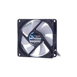 Fractal Design Silent Series R3 Bianca - Ventilatore del computer - Ottimizzato per flusso d'aria elevato - 80 millimetro - 1600 RPM - Cavo a nastro - Flusso d'aria - 12v - Nero/Bianca (Single)