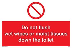 No enjuague toallitas húmedas o toallitas húmedas en el inodoro.