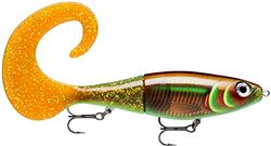 Rapala - Leurre de Pêche X-Rap Otus - Construction Corps ABS/Queue PVC - Leurre d'eau Douce Coulant Lentement - Profondeur Nage 0,5-1m - Taille 17cm / 40g - Fabriqué en Estonie - Green Motoroil UV