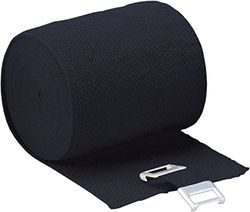 Höga Lastic-Color Lot de 2 rubans élastiques pour décharge et traitement post-traitement de luxe et fractures Noir 4 cm x 5 m