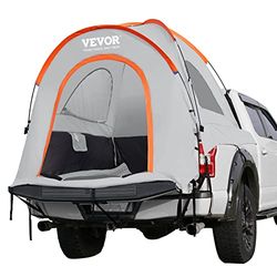 VEVOR Tente de Camion Pick-up 200x165x170 cm Tente de Benne Pickup 1,95-2 m Tente de Camping pour Camion Imperméable PU2000 mm à Double Couche Double Toit pour Voyage Randonnée Famille 3 Personnes