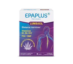 EPAPLUS Nervicare, Lumbaxil, Complemento Alimenticio que Ayuda al Funcionamiento Normal del Sistema Nervioso por su Contenido en Vitaminas B1, B6 y B12, 30 Comprimidos