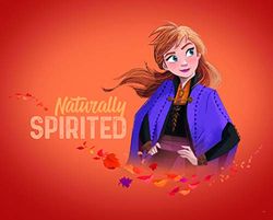 Komar Disney muurschildering Frozen 2 Anna Autumn Spirit | kinderkamer, babykamer, decoratie, kunstdruk | zonder lijst | WB077-50x40 | grootte: 50 x 40 cm (breedte x hoogte)