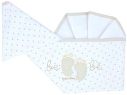 Andy & Helen 2/400V16 bedlaken, geborduurd, beige