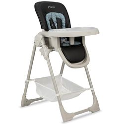 Chaise haute MoMi GOJO pour bébés et enfants de 6 à 36 mois (poids corporel max. 15 kg), pliable, harnais de sécurité 5 points, avec plateau et roulettes.