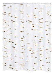 RIDDER Shower Curtain, 100% PEVA, Beige, Approx. 240x180 cm