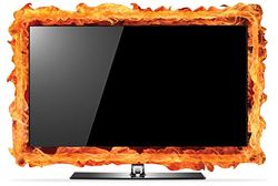 FLAME FRAME Retro TV 26", Forex, Multi-Colour