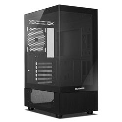 NOX XTREME PRODUCTS Hummer Vision Black - Semitower ATX, M-ATX, Tempered Glass Side and Front Panel, Space for 5 Fans, Compatible with Graphics Cards up to 300 mm, USB 3.0, Black