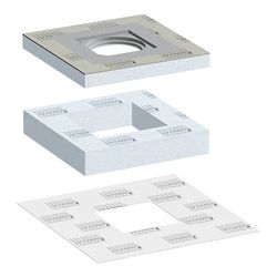 LUX ELEMENTS LTUBE1111 TUB-MQ-Set 300 - Sottopiano, 300 x 300 x 30 mm, colore: Grigio