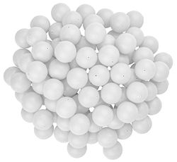 Fairly Odd Novelties Mini Tavolo da Ping Pong 7/10,2 cm r Palline da Tennis/Beer Pong (100 Pezzi), White, 19 mm