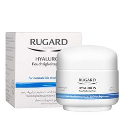 RUGARD Crema hidratante con ácido hialurónico y proteína de almendras dulces, 50 ml