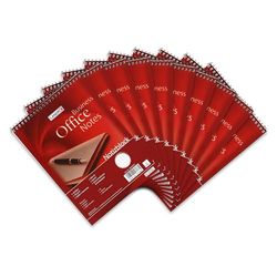 LANDRE 100050257 Spiraal notitieblok Office 10-pack A5 geruit 70 g/m² 40 vellen collegeblok