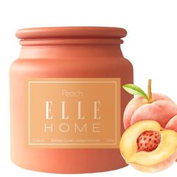 ELLE Home – Vela perfumada Jar 350GR – Peach- hasta 50 horas de combustión