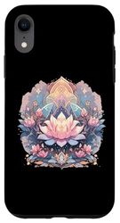 Carcasa para iPhone XR Flor de loto Yoga Meditación Budismo Espiritualidad Namaste
