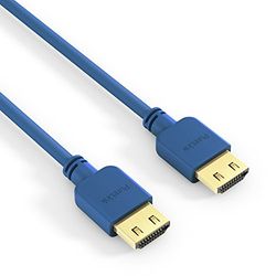 PureLink PI0502-015 High Speed HDMI-anslutningskabel (4K UltraHD (2160p), Ethernet, 18 Gbps), 1,50 m blå